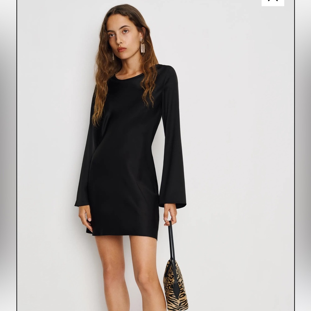 Reformation Pike Satin Dress NWT